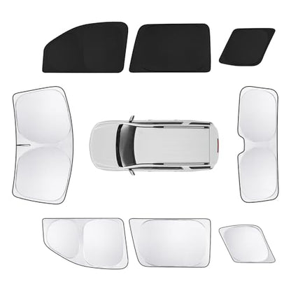 8pcs Car Window Shades for Chevrolet Tahoe 2015 (8 Count)