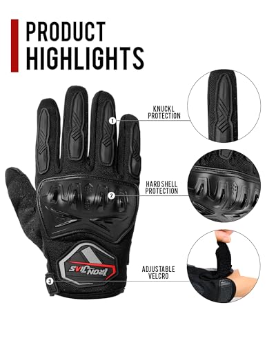 Summer Motorcycle Gloves for Men and Women Touchscreen Biker Gloves