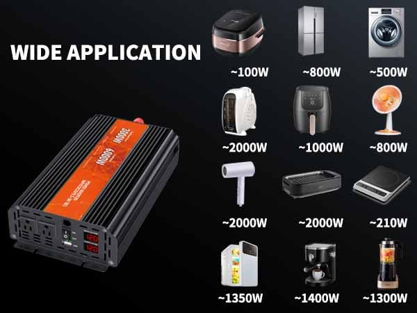 3000W Power Inverter 12V DC to 110V