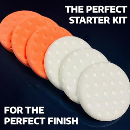 Smart Foam Pads Dual Action 5.5 inch Cut and Polish Combo (6 Count)