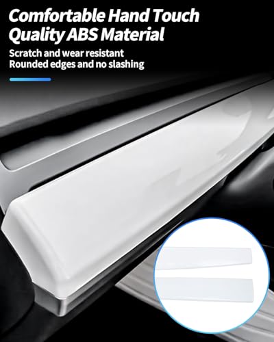 Dashboard Cover Wrap and Front Door Inner Armrest Panel Cover Trim Compatible with Tesla Model 3 2021
