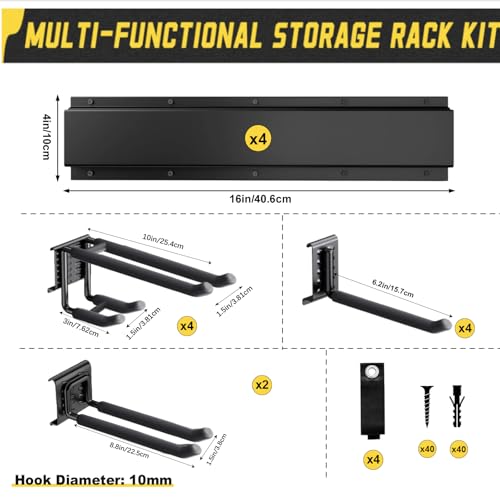64'' Garage Tool Organizer Wall Mount (18 Count)