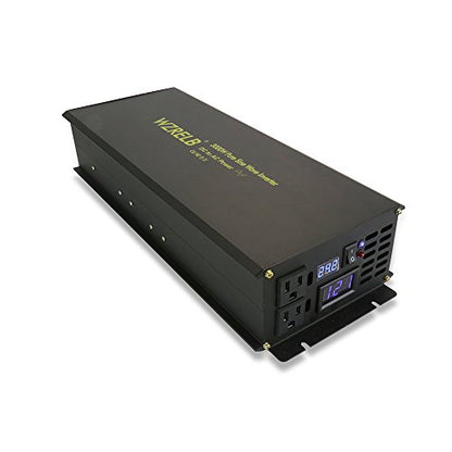 Power Inverter 3000W Pure Sine Wave Inverter 24V 120V Dc AC Converter