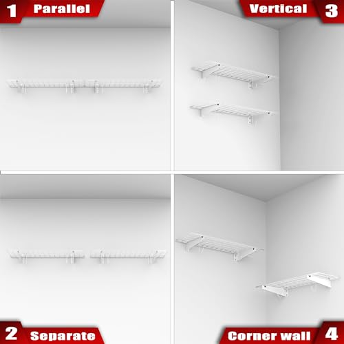 2 Pack Garage Wall Shelves