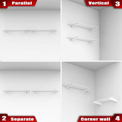2 Pack Garage Wall Shelves