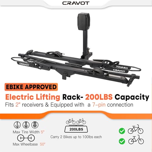 CyberRack E2 Electric Hitch Bike Rack