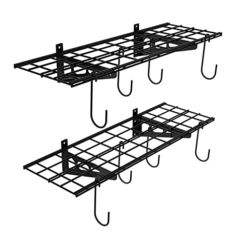 2 Pack 1x3 ft Garage Wall Shelving (2 Count)