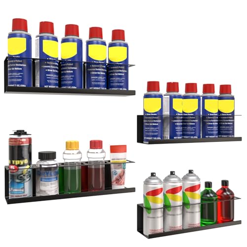 4 Pack Wall Mounted Spray Bottle Holder (4 Count)