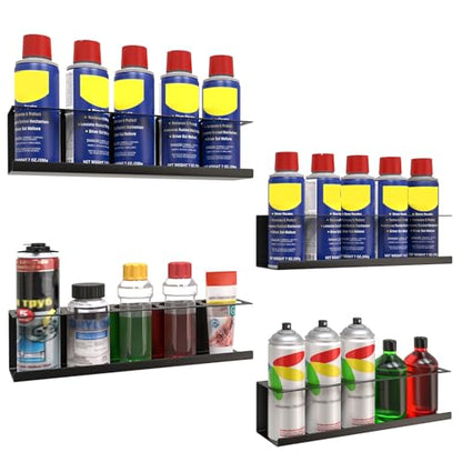 4 Pack Wall Mounted Spray Bottle Holder (4 Count)