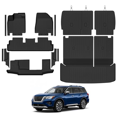 Custom Fit Floor Mats for Nissan Pathfinder 8 Seats 2022