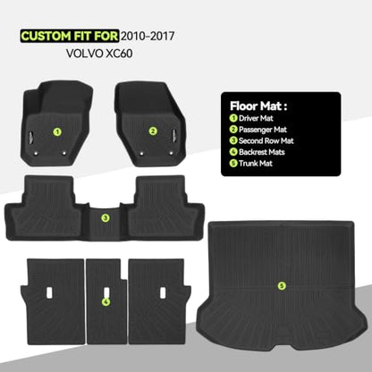 All Weather TPE Floor Mat Set for 2010