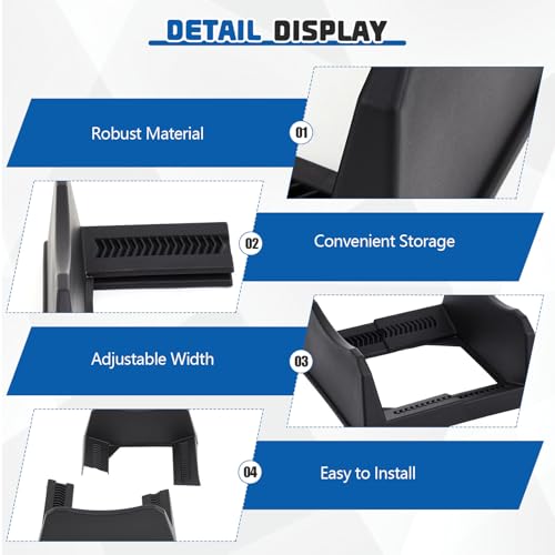 4 Pcs Car Tire Display Stand Wheel Display Rack Adjustable Width Rim Storage Wheel Rim Holder Tyre Stand Base Tire Tray Base for Exhibition Shop Garage Trade Show (4 Count)