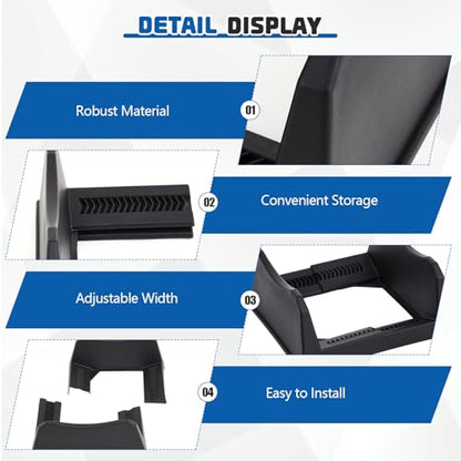 4 Pcs Car Tire Display Stand Wheel Display Rack Adjustable Width Rim Storage Wheel Rim Holder Tyre Stand Base Tire Tray Base for Exhibition Shop Garage Trade Show (4 Count)