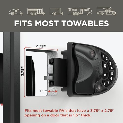 V4 Keyless Entry RV Door Lock with Premium Keypad & Full Metal