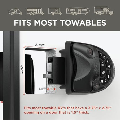 V4 Keyless Entry RV Door Lock with Premium Keypad & Full Metal