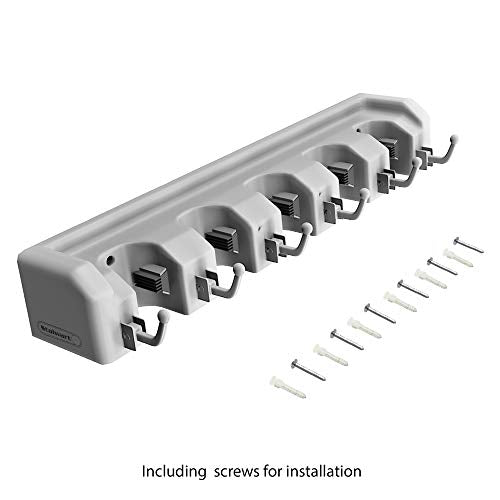 Wall Organizer with Adjustable Slots and Hooks