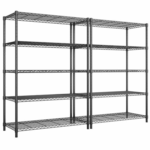 5 Tier Adjustable Storage Shelves (2 Count)