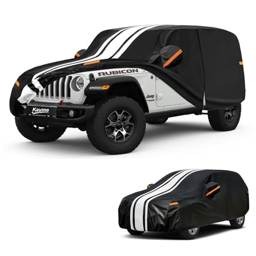 Jeep Wrangler 4 Door JK JL Car Cover Waterproof All Weather