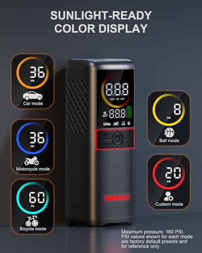 GT160 Tire Inflator Portable Air Compressor