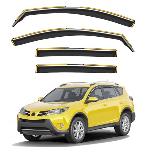in Channel Window Visors Rain Guards for Toyota RAV4 2013 (4 Count)