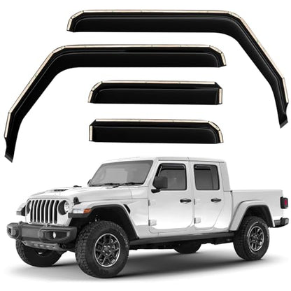 Window Deflectors Smoke Tinted in