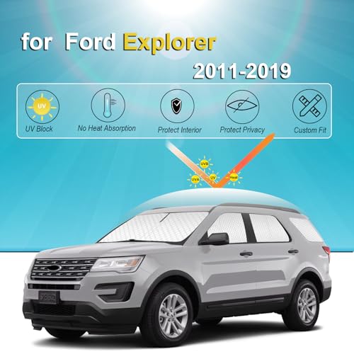 8pcs Thicken Sun Shades for Ford Explorer 2011 (8 Count)