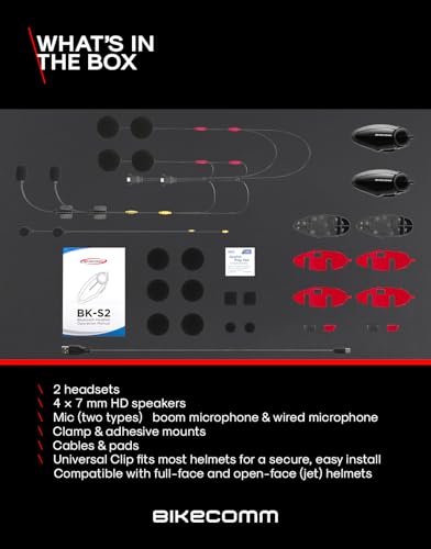 BK S2 Motorcycle Bluetooth Headset Intercom
