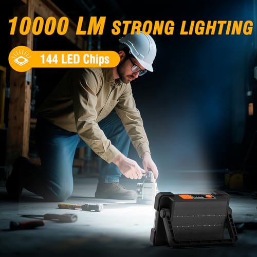 120W Solar Rechargeable 144 LED Work Light