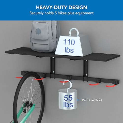 WheelsUp Bike Storage Rack with Shelf