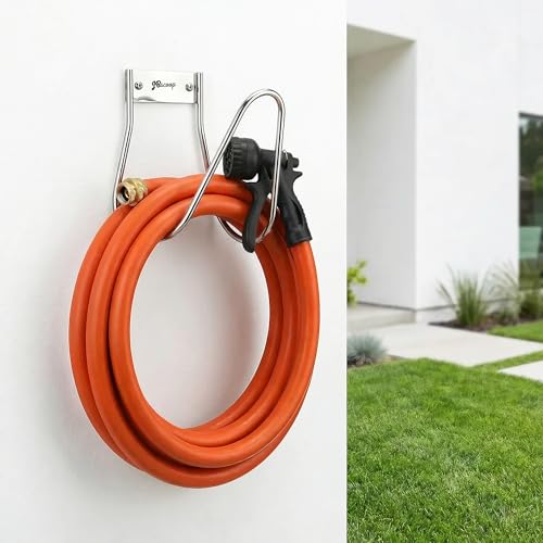 Garden Hose Holder Stainless Steel Small Wall Mount Garden Hose Hook