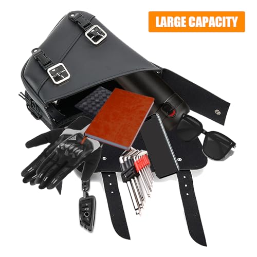 Motorcycle Saddle Bags Solo Swing Arm Bag For Sportster Softail PVC Waterproof Motorcycle Luggage Bags for Motorcycle or Bike