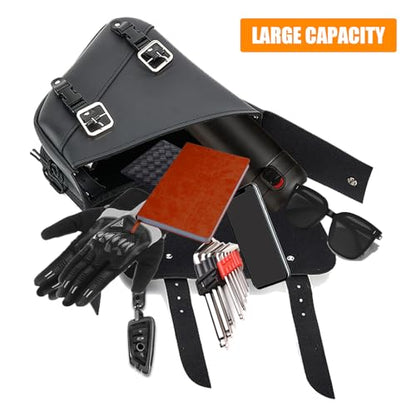 Motorcycle Saddle Bags Solo Swing Arm Bag For Sportster Softail PVC Waterproof Motorcycle Luggage Bags for Motorcycle or Bike