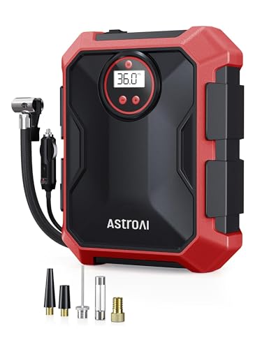 Tire Inflator Portable Air Compressor 12V DC Integrated Storage