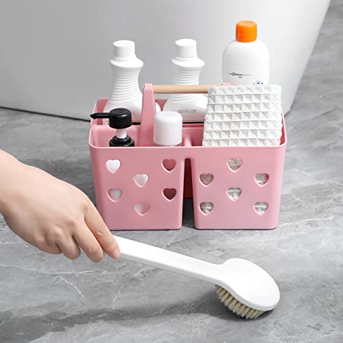 Portable Shower Caddy Plastic Shower Basket Organizer with Handle