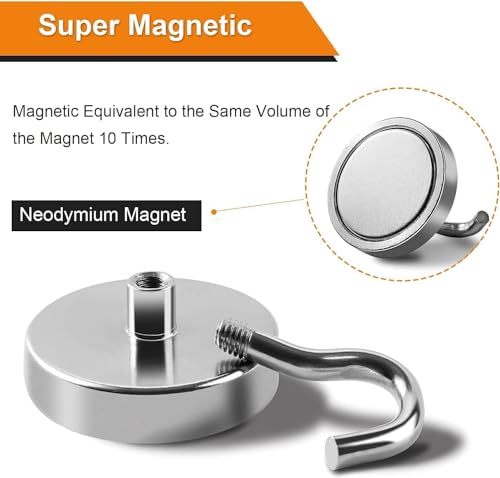 Magnetic Hooks 20pcs 170lbs Cruise Essentials 2026 Magnet Hook (20 Count)
