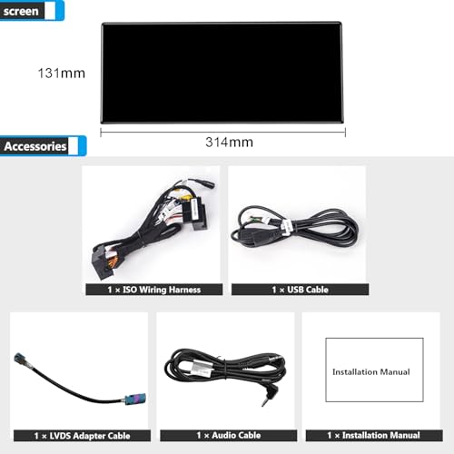 12.3" Ultra Thin Linux Screen for BMW X5 X6 E70 E71 CIC