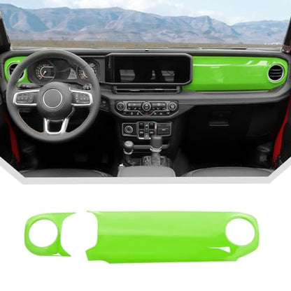 2pcs for 2024 Jeep Wrangler JL Interior Center Console Dash Panel Cover Trim