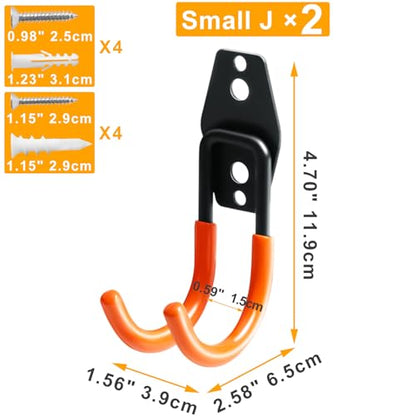 Heavy Duty Garage Hooks for Hanging (2 Count)