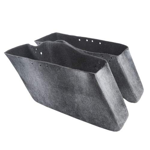 Motorcycle Hard Saddlebags with Black Conversion Brackets Fit For Harley Softail Deluxe Heritage Softail 1984 (2 Count)