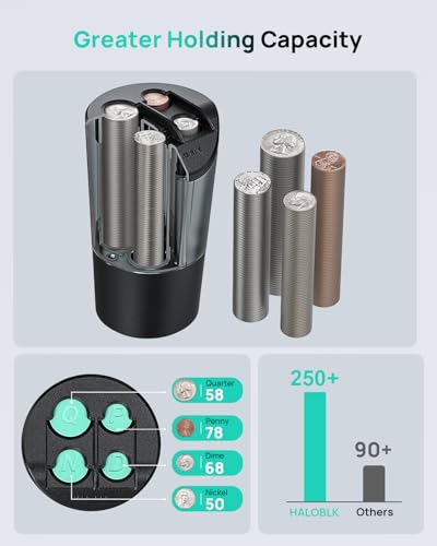 Large Capacity Coin Holder for Car Change Organizer