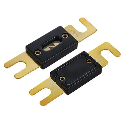180A ANL Fuse 180 Amp Inline Blade Fuses 32V for Car Audio Inverter Automotive Stereo (3 Count)