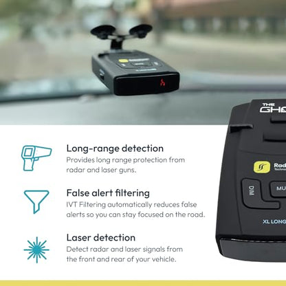 RadarShield Ghost Pro Radar and Laser Detector for Cars