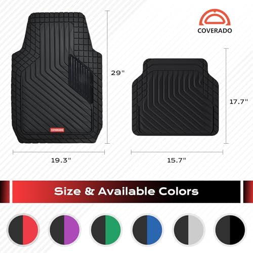 Heavy Duty PVC Car Floor Mats Full Set