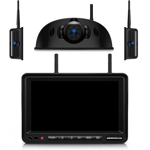 3 Camera Wireless RV Backup Camera System with 7 (4 Count)
