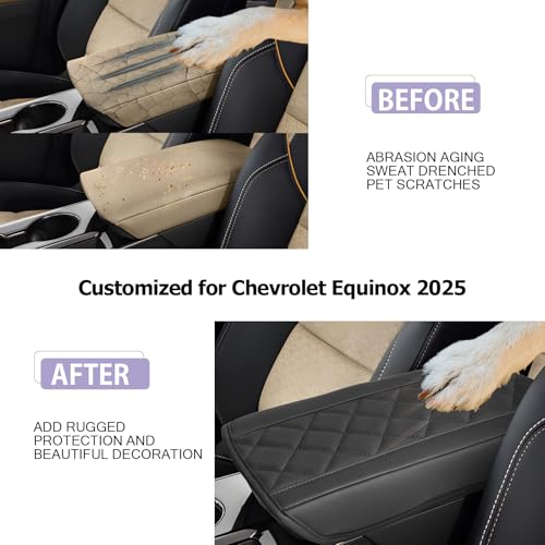 Center Console Cover Compatible with 2025 2026 Chevy Equinox Accessories 2025 2026 Equinox Armrest Cover Center Console Pad Equinox LT