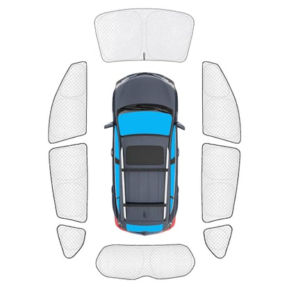 8pcs Thicken Sun Shades for Toyota RAV4 2013 (8 Count)