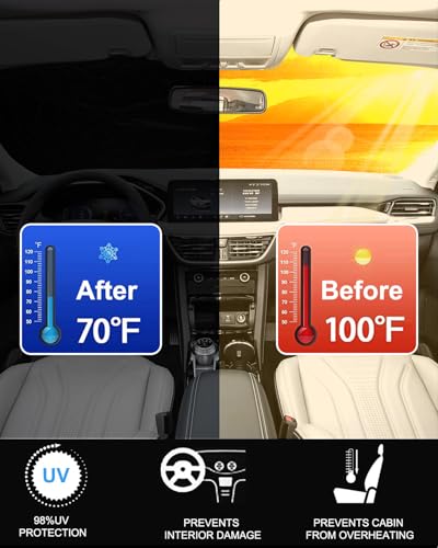 Foldable Front Windshield Sunshade fit for Ford Escape 2020