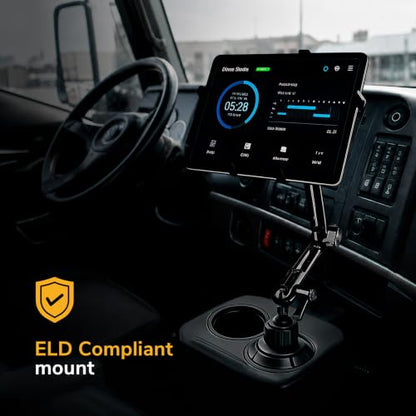 Premium Cup Holder Tablet Mount Fits Vehicle Cupholders 2.75"