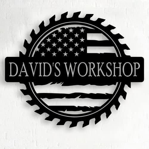 Personalized Papa's Workshop Metal Sign