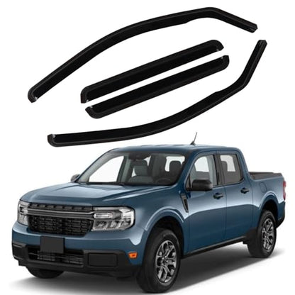 in Channel Rain Guards Fit for Ford Maverick 2022 2023 2024 2025 2026 (4 Count)